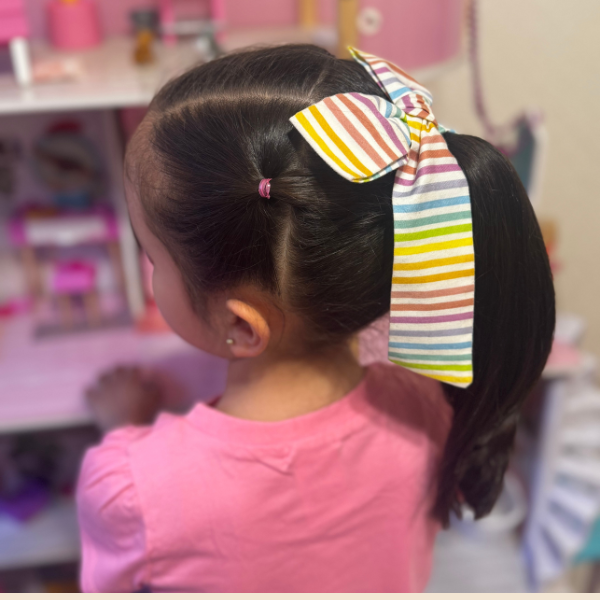 Bow Lazo - Rainbow Stripes