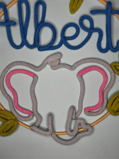 Corona de Bienvenida - Elefante