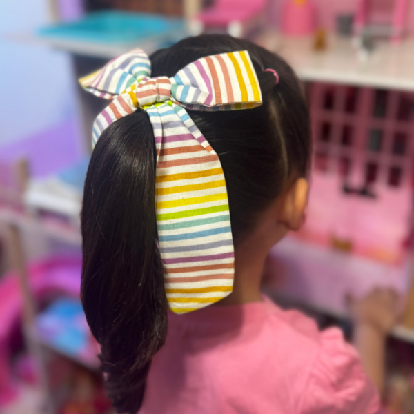 Bow Lazo - Rainbow Stripes