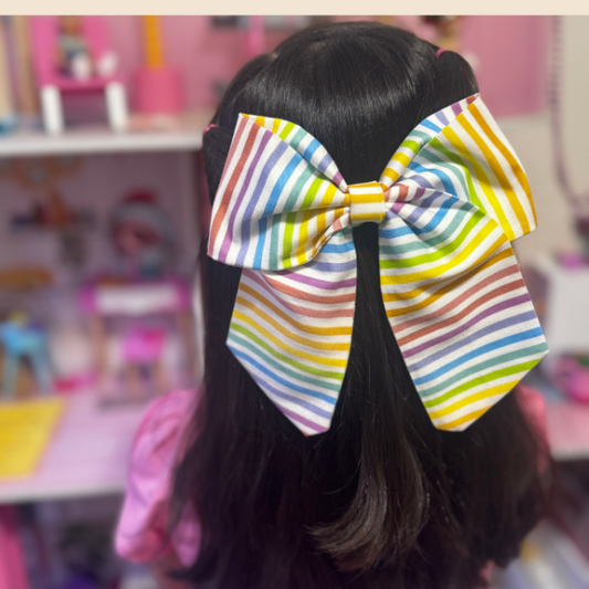Bow María - Rainbow Stripes